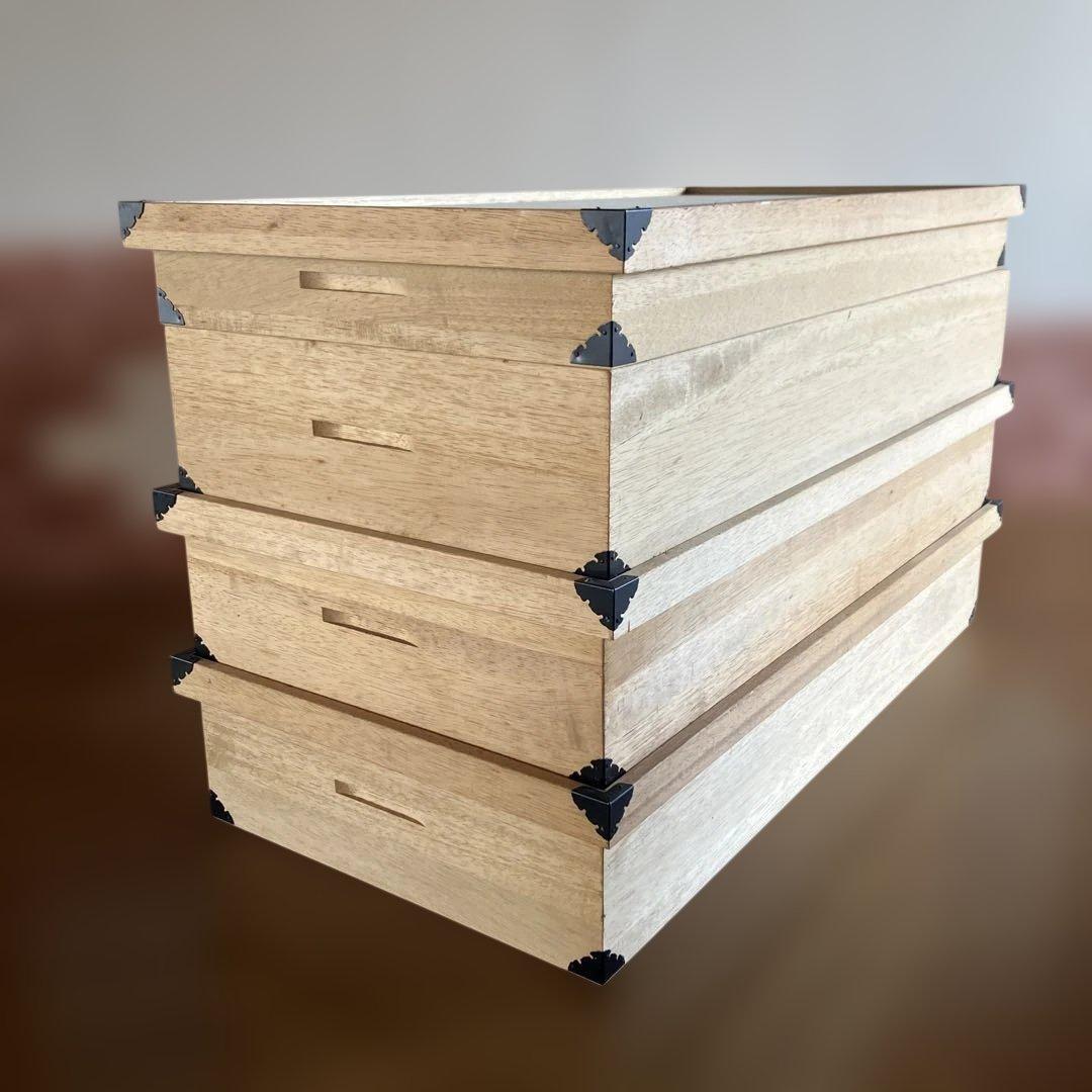 桐箱4段セット/着物用/桐タンス/収納