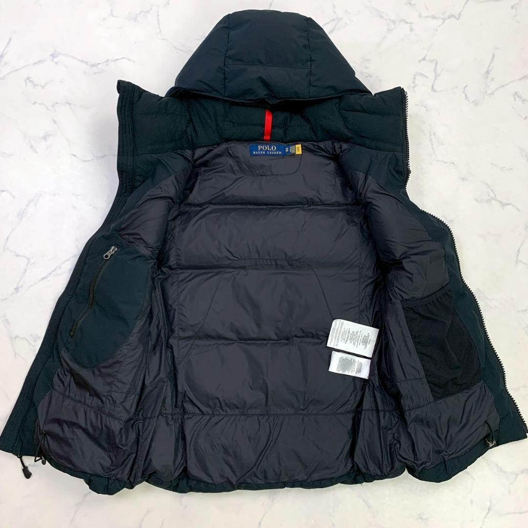 美品★ポロラルフローレン ダウンベスト ビッグポニー ブラック XS　E094