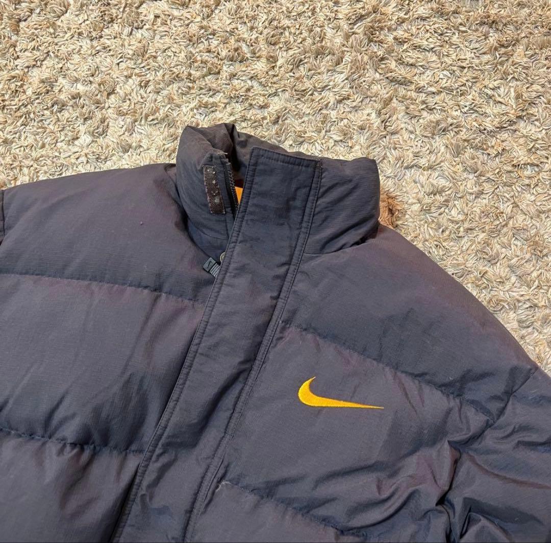 00s 90s old NIKE 銀タグ 刺繍ロゴ ナイキ ダウンジャケット