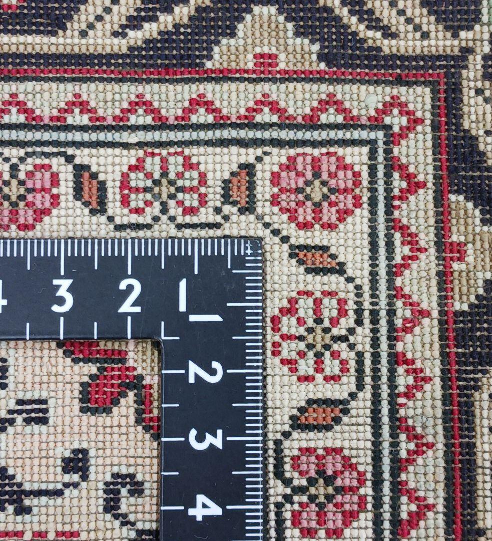 専用Y3007 高級ペルシャ絨毯 クム産 シルク 手織81万ノット147×98㎝