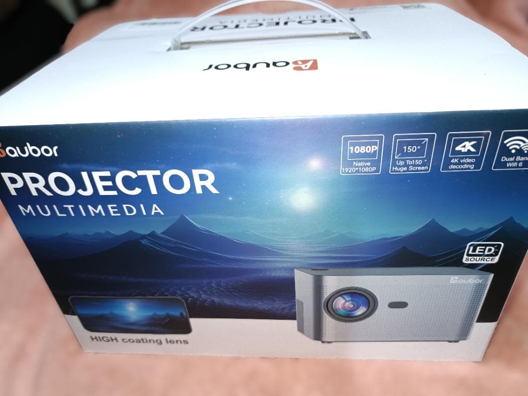 ⭕新品・未開封【プロジェクター 小型 15000lm 4K対応 】