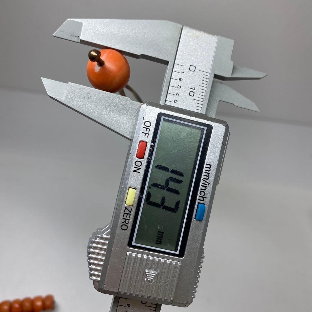 本赤珊瑚　玉　簪　93g チヒチ　東さ8-0107☆1F