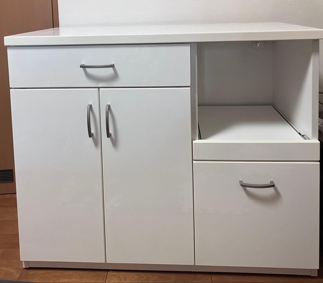 【送料込み】ニトリ 食器棚 レンジボード 引き出し キッチンボード カウンター