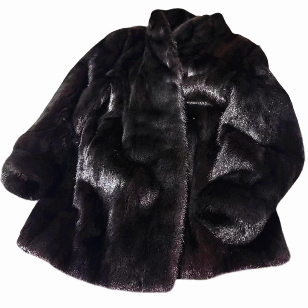 美品　SAGA MINK　ミンクコート 　リアルファーコート　毛皮　艶◎　柔らか
