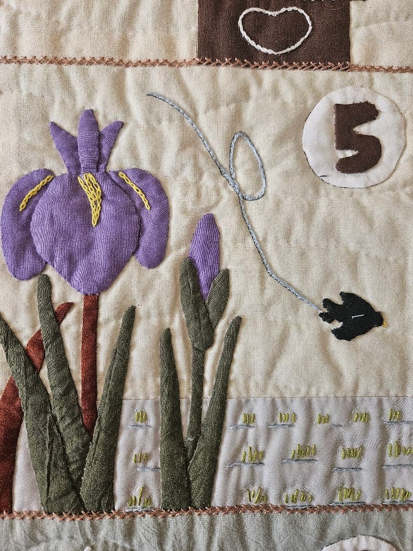 ✨1年間のカレンダー✨パッチワークタペストリー