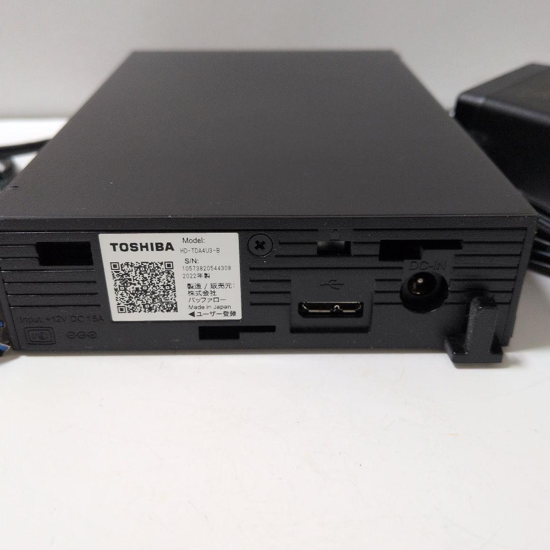 【4TB】バッファロー HD-TDA4U3-B 外付けHDD東芝