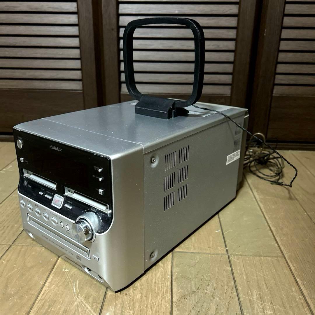 ビクター　CD MD カセットデッキ　CA-UXW500-S 音響　スピーカー