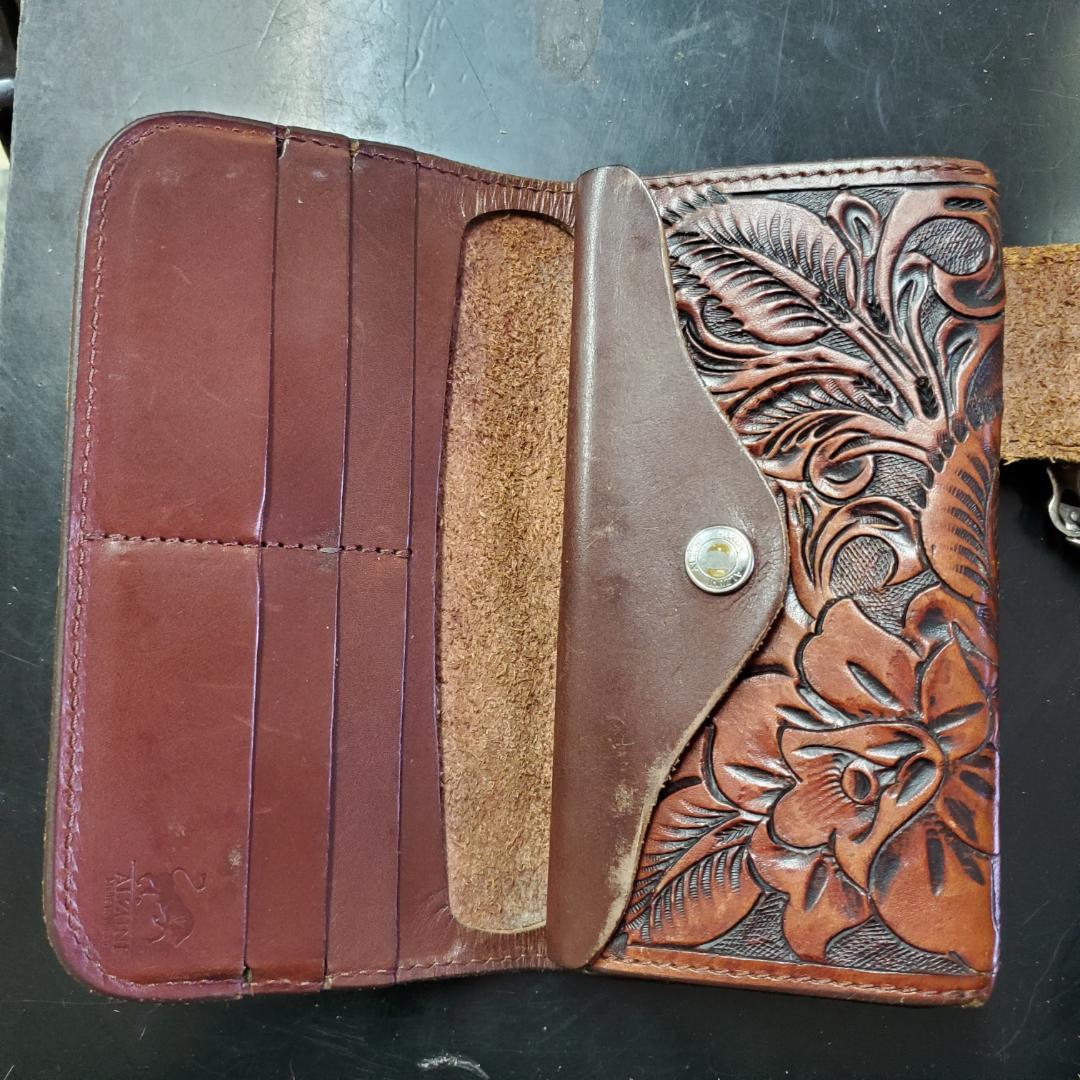 ALZUNIカービング.バイカーズウレット.カスタムウォレット