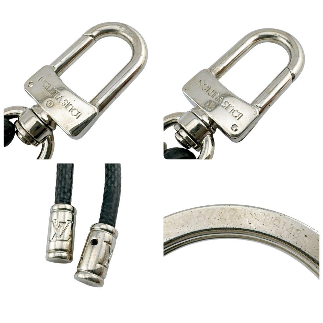 美品◇ルイヴィトン ダミエ グラフィット キーホルダー キーリング レザー