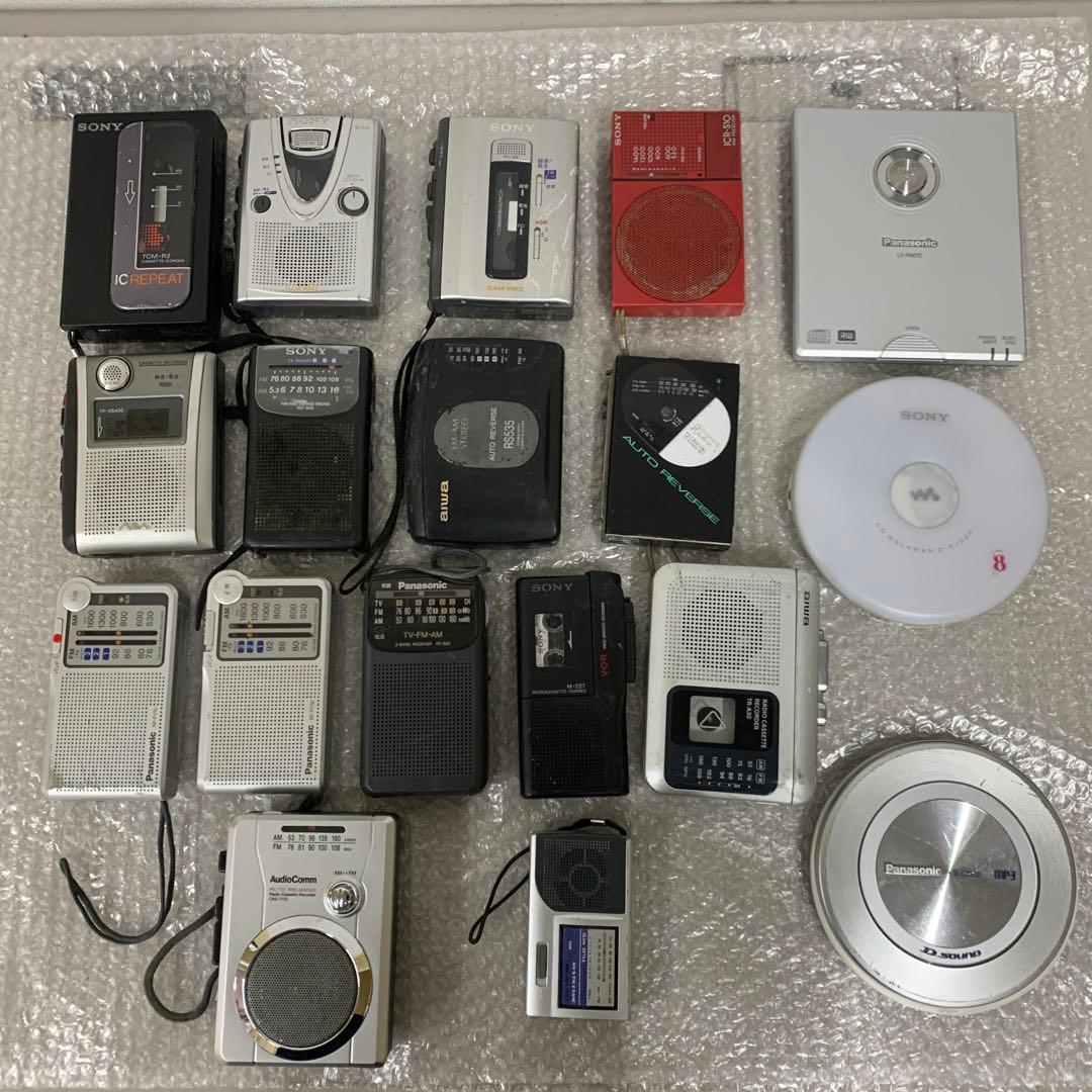 ポータブルCDプレーヤー.カセットプレーヤー.ラジオ.まとめ売り
