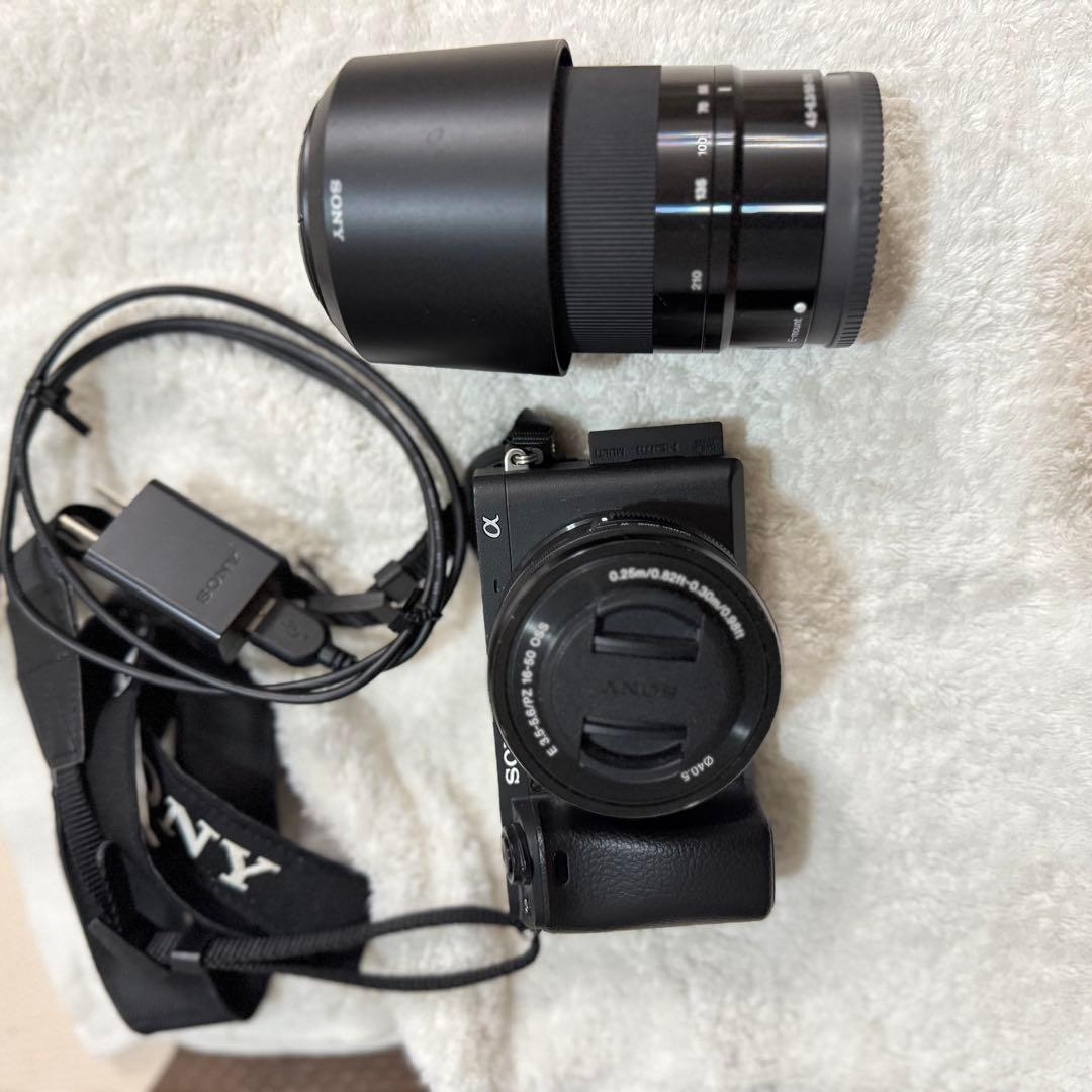 SONY α6400 ミラーレスカメラ 本体とノーマルレンズと望遠レンズ付き