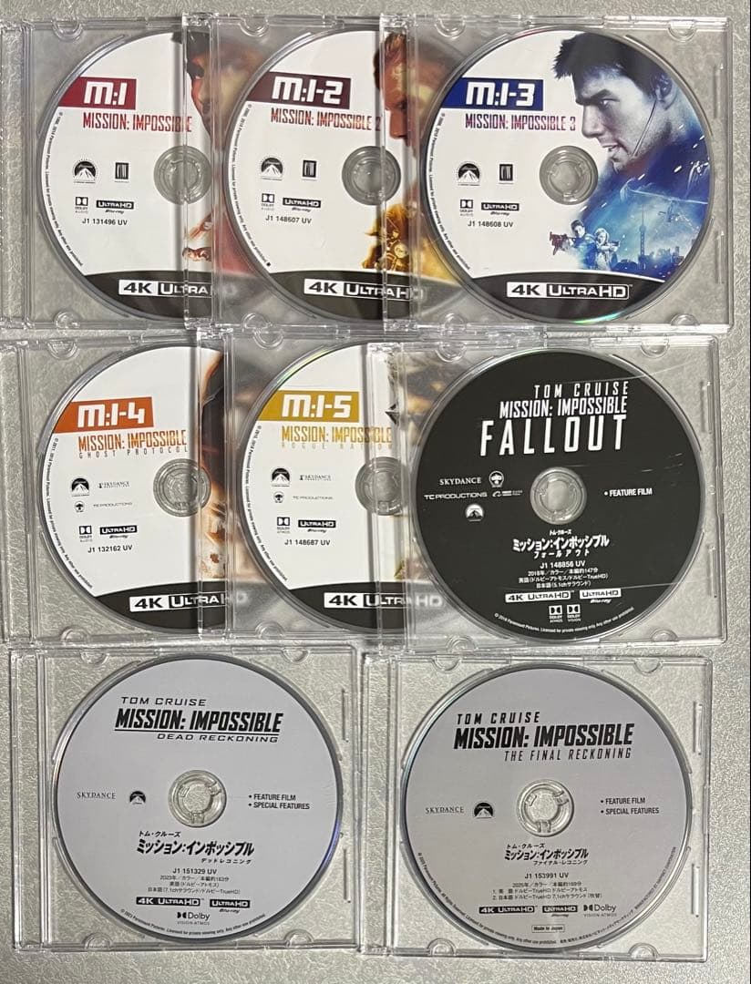 ミッション:インポッシブル 全8作品　4K ULTRA HD セット