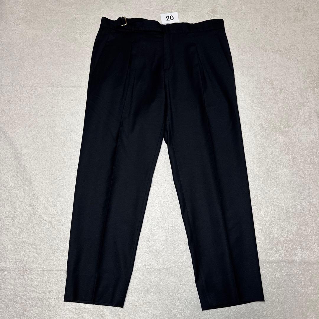 20 未使用　ブリリア　BRIGLIA スラックス　ブラック　カシミア　46