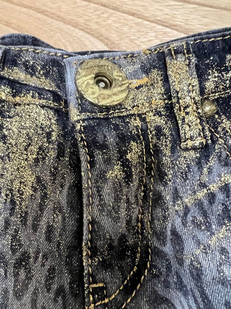 d.i.a 　正規品　ヒョウ柄　デニム　 ショートパンツ　平成ギャル　y2k