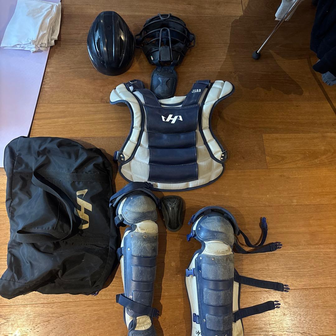 [竜くん専用] ハタケヤマ キャッチャー防具セット J.S.B.B.学童用