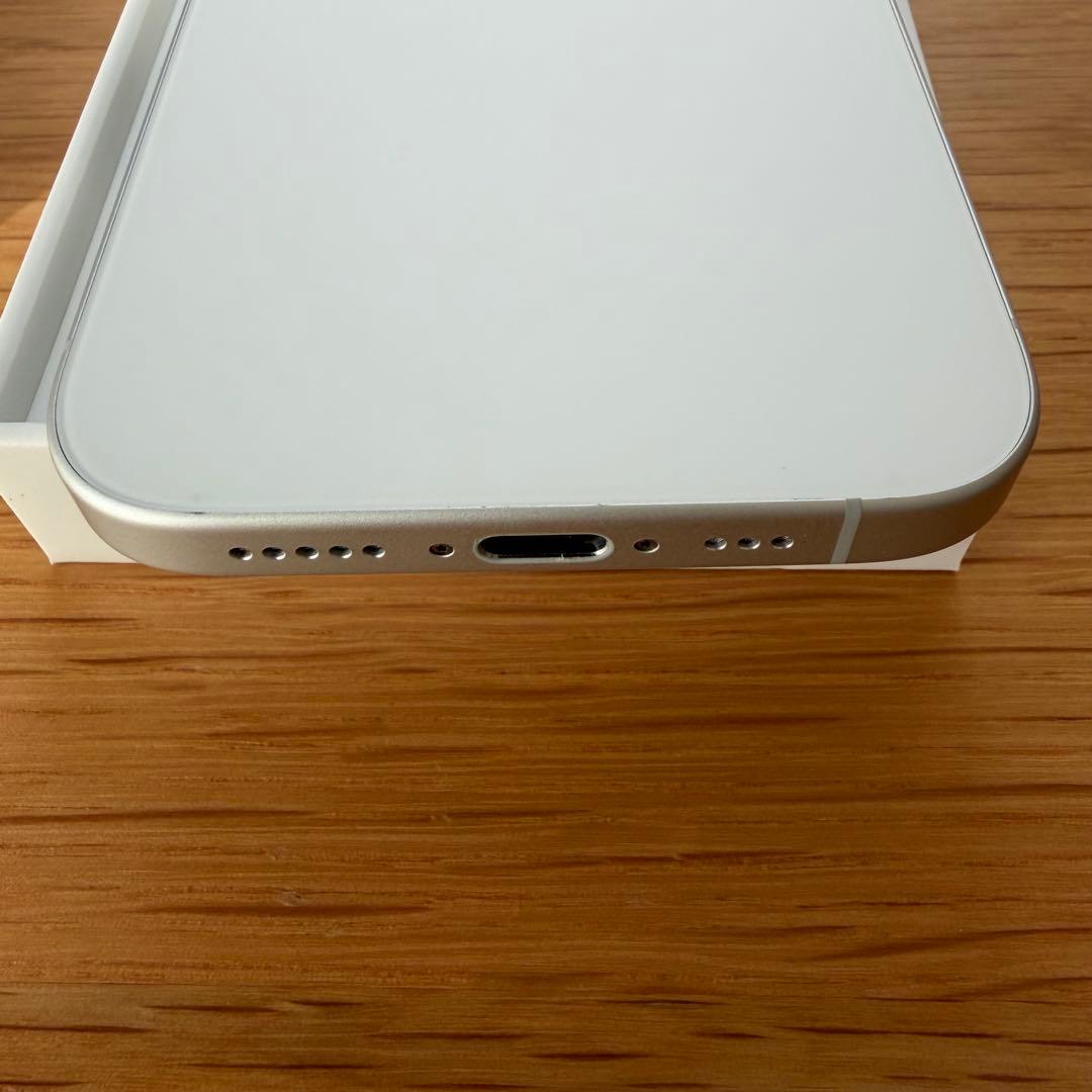 【美品・動作良好】iPhone16 128GB ホワイト SIMフリー