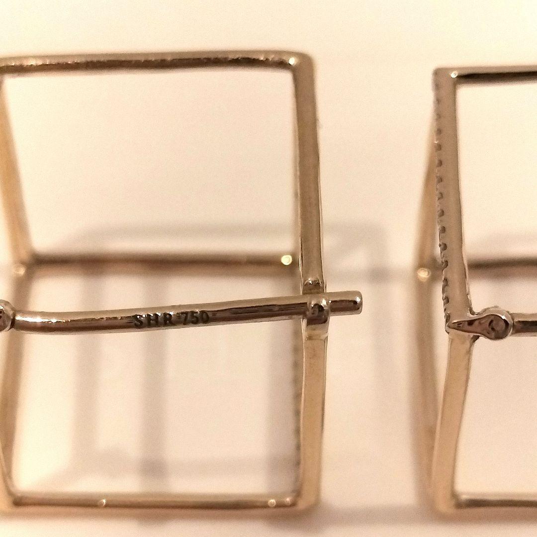 アクセサリー Shihara Diamond Square Pierce 15