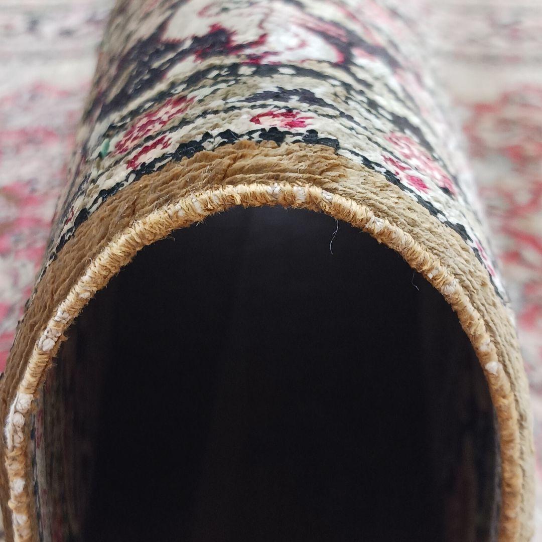 専用 Y3354 高級ペルシャ絨毯 クム シルク100% 手織り メダリオン