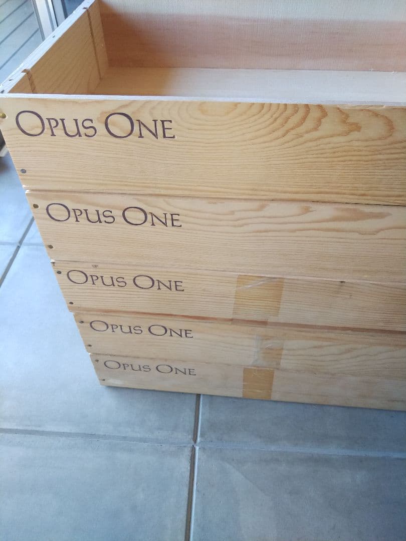 オーパスワン　木箱5個セット　OPUS ONE (空箱)
