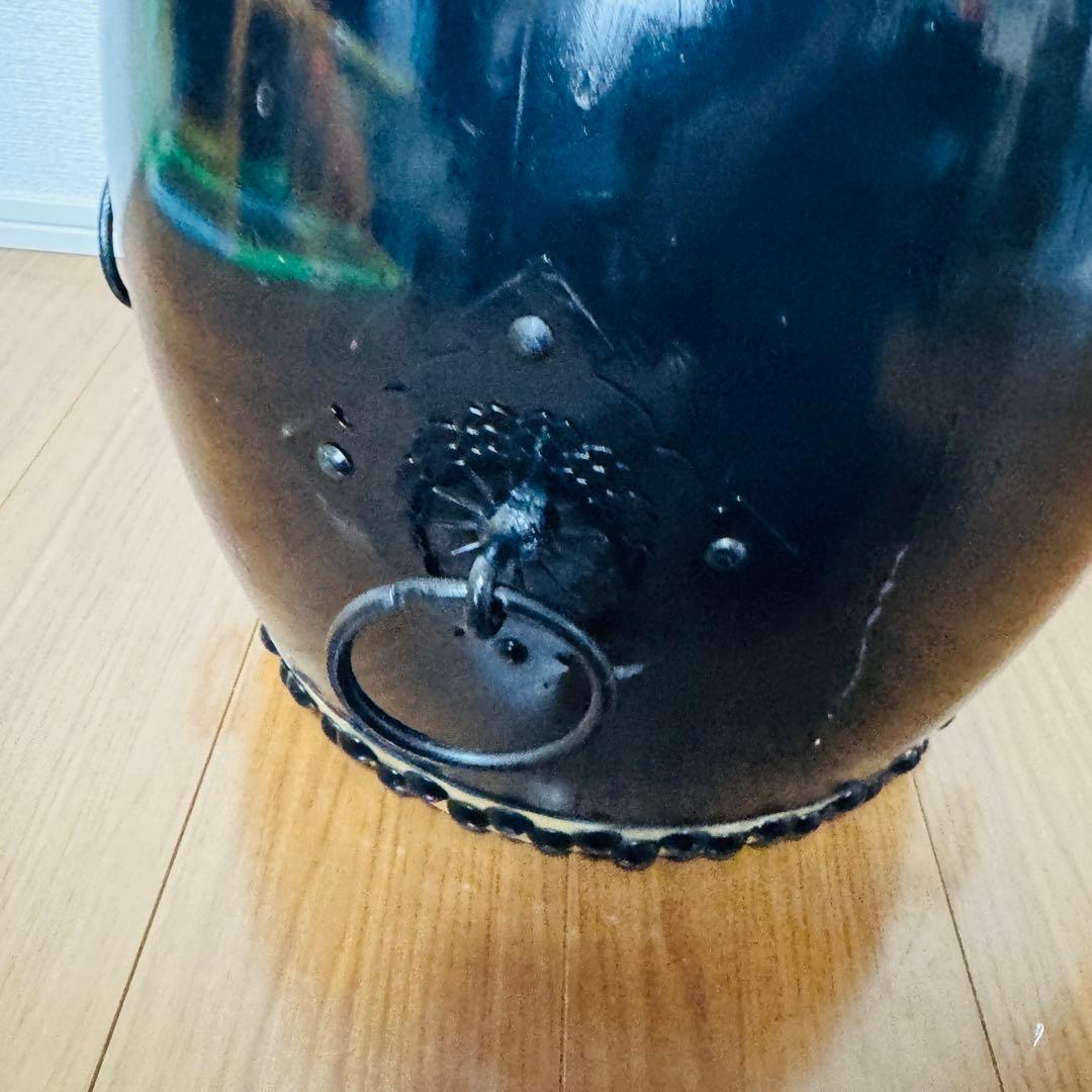 和太鼓 打面33センチ ブラック　黒　大太鼓