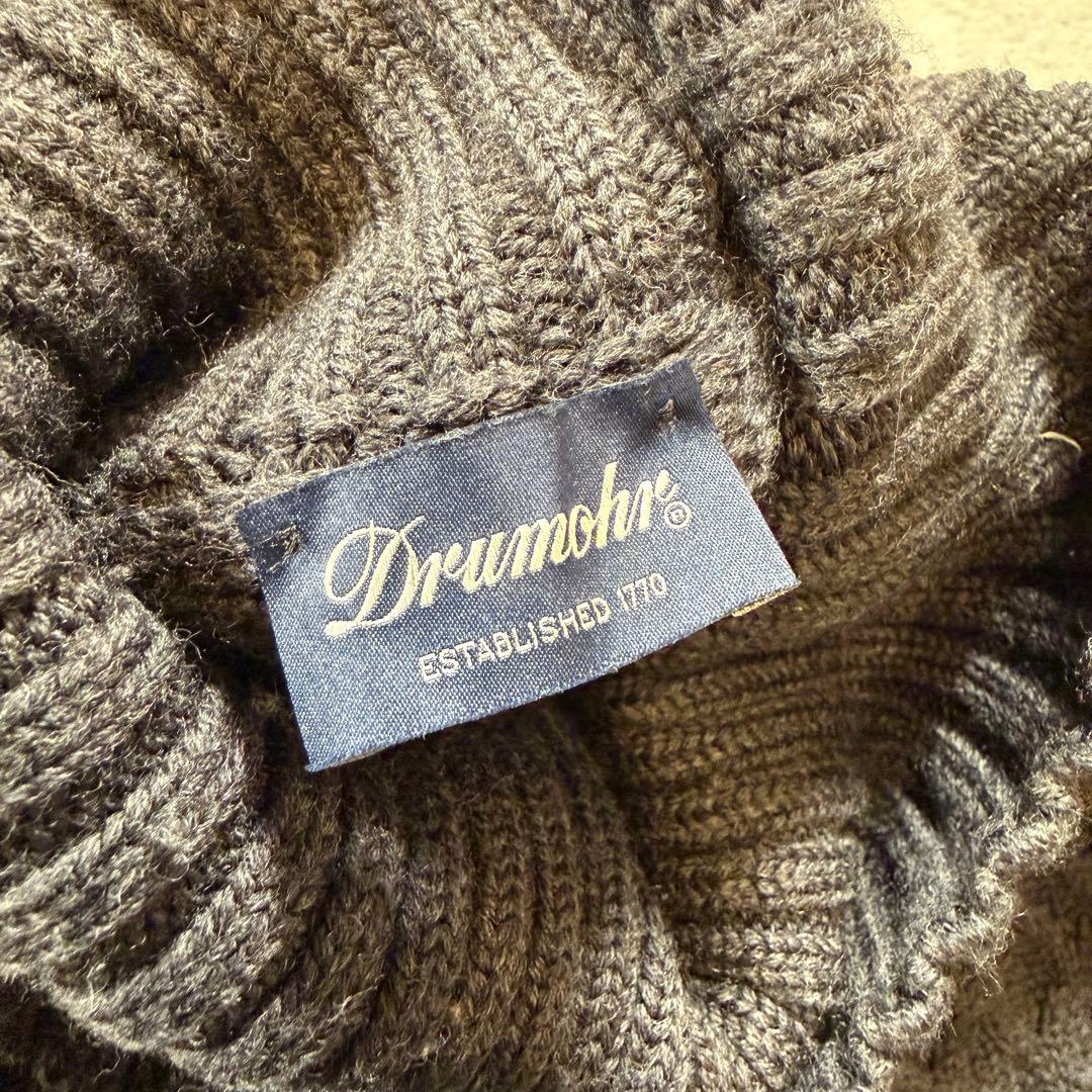 ドルモア　タートルネック　ニット　グレー　50サイズ　ウール