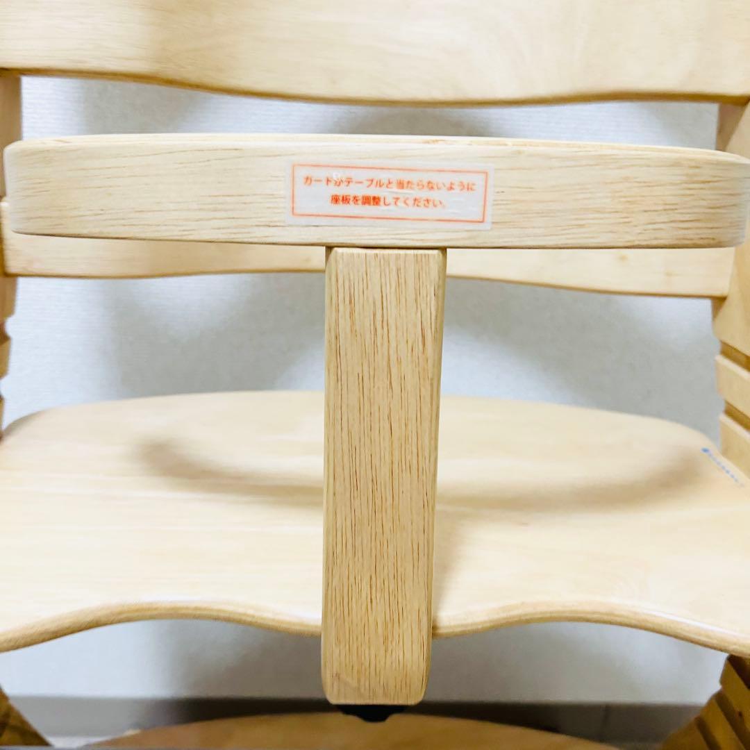 極美品 大和屋 すくすくチェアスリムプラス 純正セーフティベルト付 ハイチェア