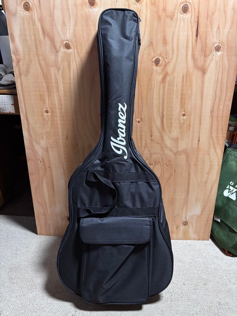 Ibanez オールマホガニー　トップ単板12弦 エレアコ　純正ギグケース付