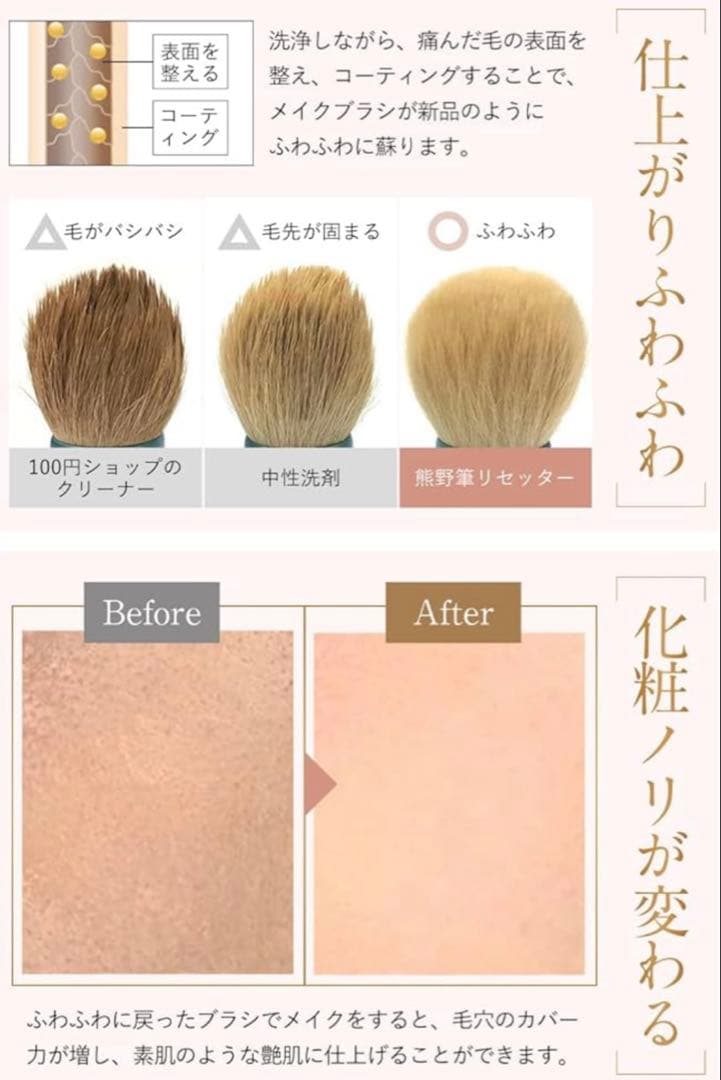 熊野筆 メイクブラシ 15本セット【筆巻きポーチ付き】【リセッター付き】