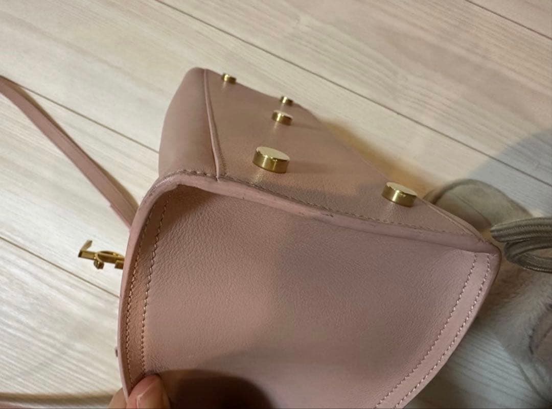 ⭐︎ＢＭ⭐︎状態良好⭐︎YSL ピンク レザー 2wayハンドバッグ