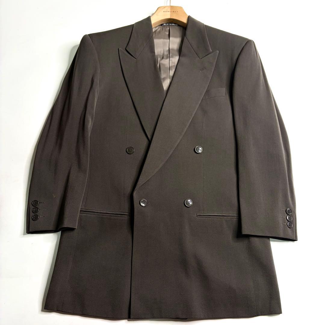 トレンド◇ヴィンテージ ジョルジオアルマーニ ダブル スーツ カーキグレー 希少
