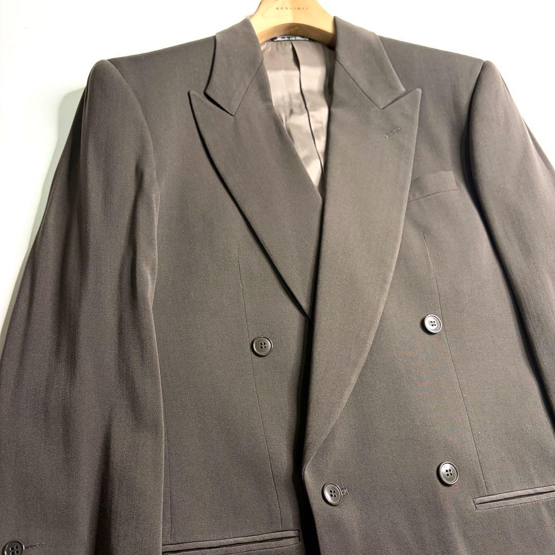 トレンド◇ヴィンテージ ジョルジオアルマーニ ダブル スーツ カーキグレー 希少