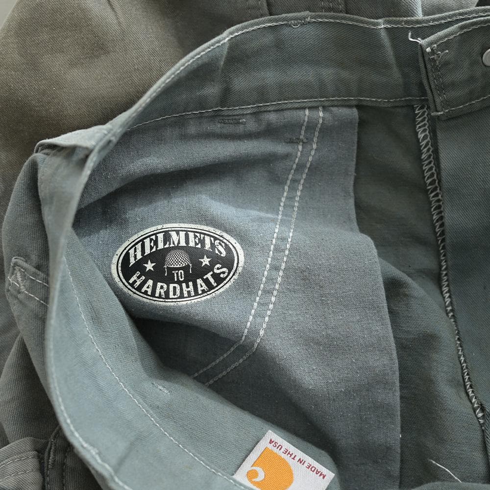 は*ふ様 USA製 carhartt ダブルニー ペインターパンツ ブルーグレー