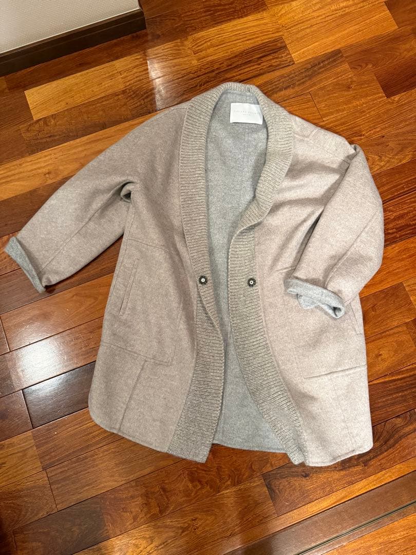 FABIANA FILIPPI グレー ファー コート ツーウェイ