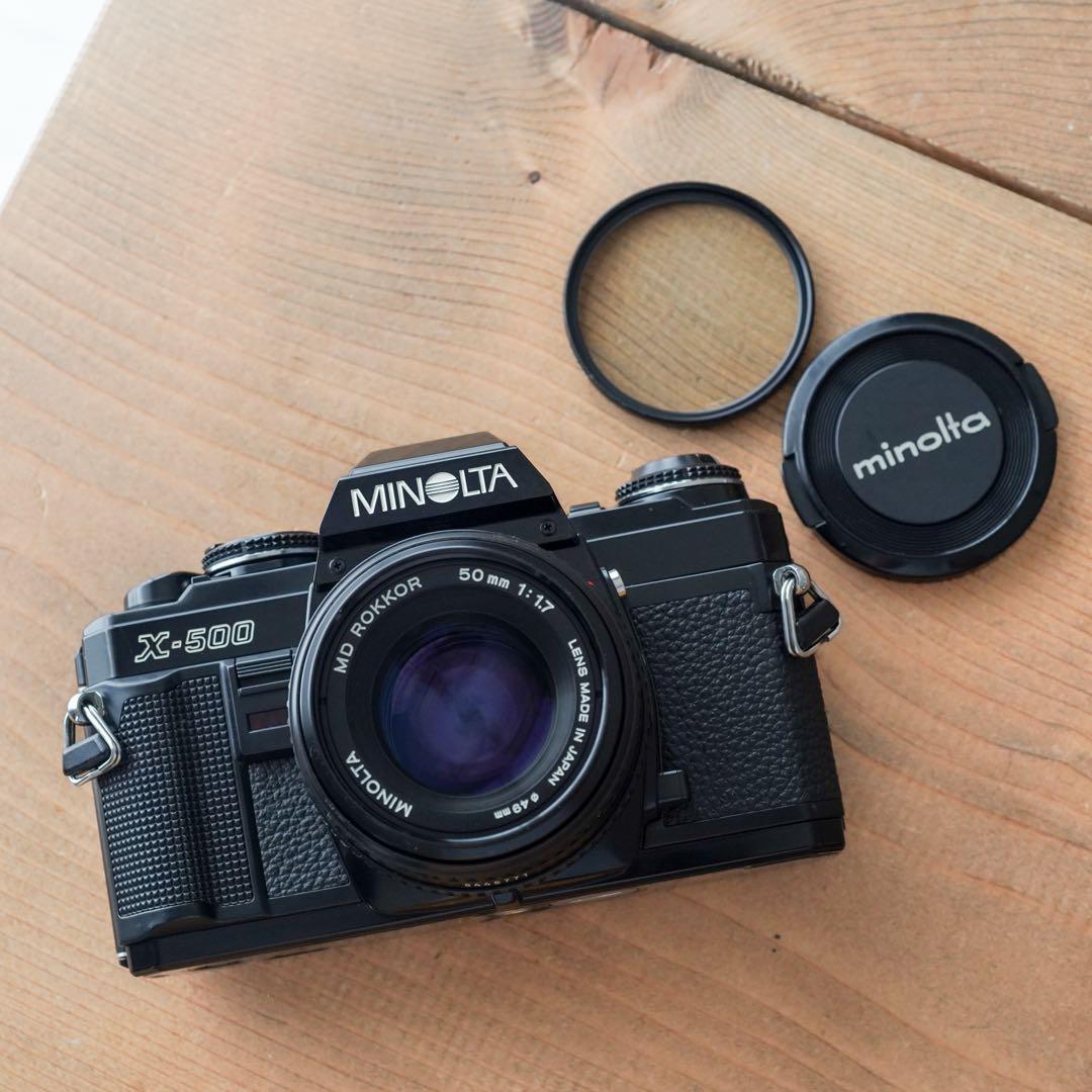 【撮影済み】MINOLTA X-500 フィルム一眼レフ　レンズセット