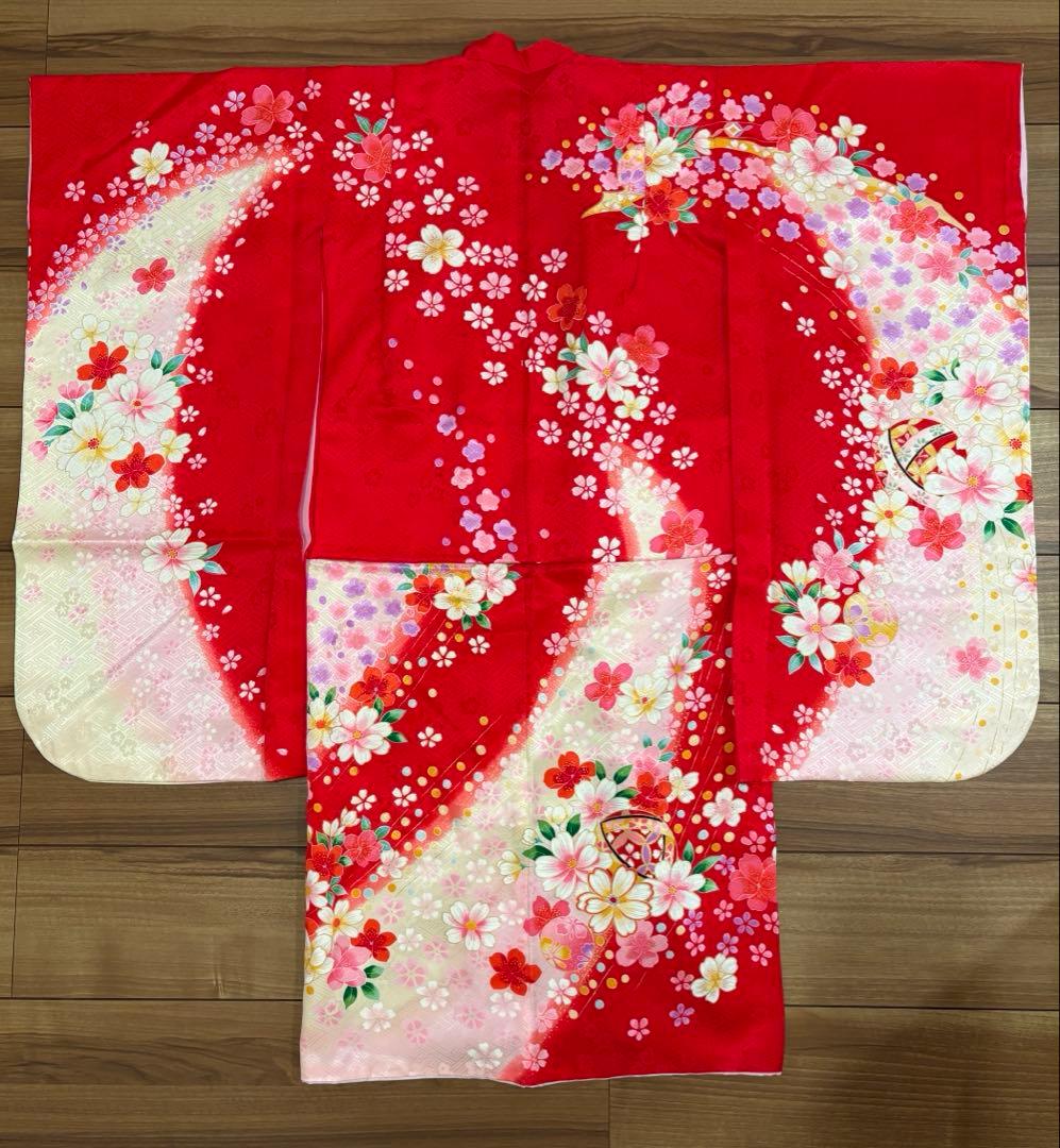 【七五三】7歳　女の子　着物セット　正絹