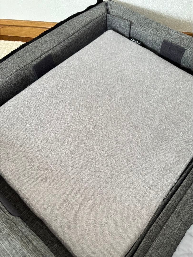 ＊美品＊ファルスカ コンパクトベッドFree メランジグレー