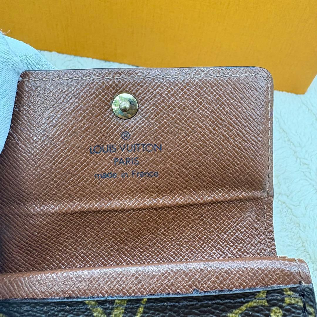 良品　ルイヴィトン　モノグラム　ポルトモネ　プラ　ケース