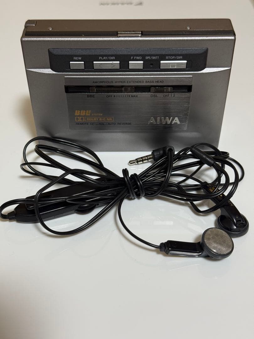 AIWA HS-PX50 シルバーポータブルカセットプレーヤー