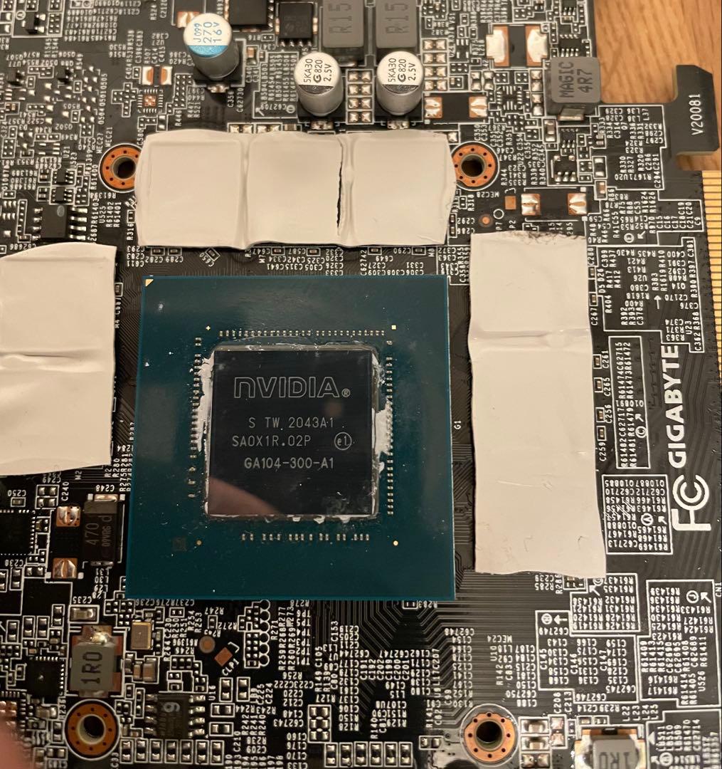 グラフィックボード・グラボ・ビデオカード GIGABYTE RTX 3070 8gb