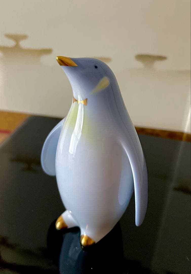 大倉陶園　ペンギン ペア　置物 希少 レア