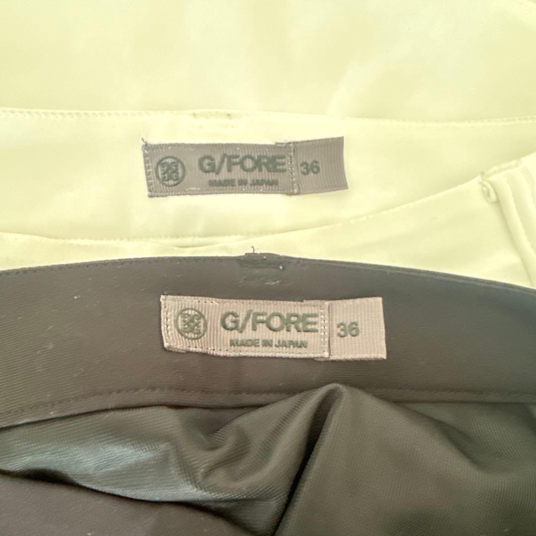 yuu　G/FORE フリル付きゴルフスカート 黒