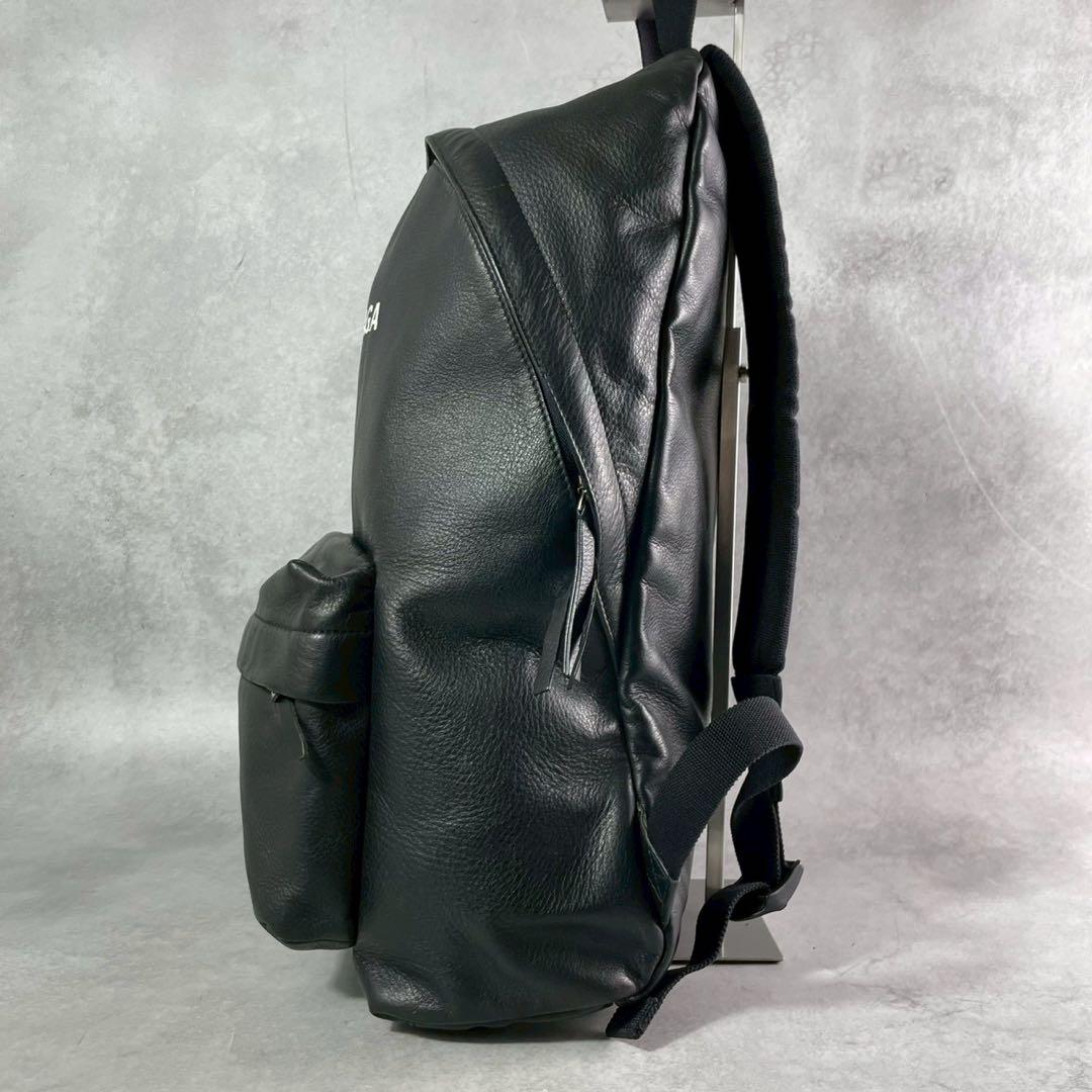 バレンシアガ エブリデイ バックパック レザー リュック ロゴ 大容量 ブラック