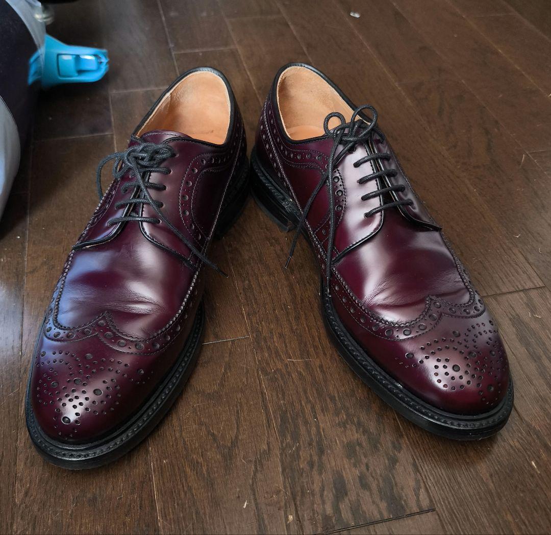 Berwick 1707 ウイングチップ　バーガンディ　UK8