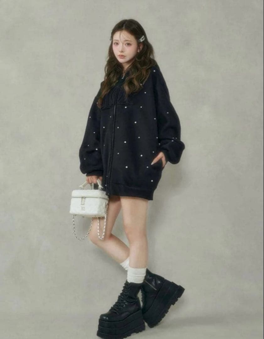 Darich DDロゴビジュージップパーカー ブラック　新品