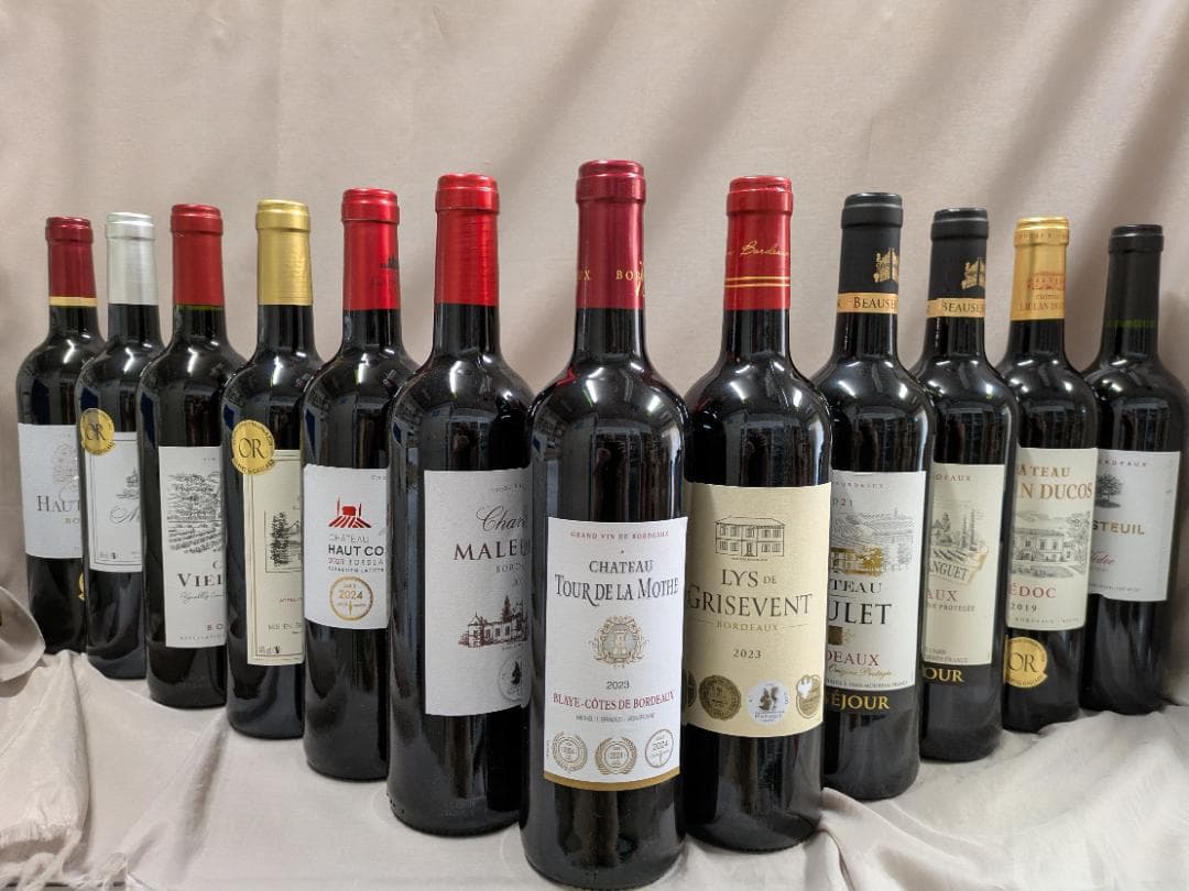 オーメドック,メドック含 ボルドー金賞などAO　赤 12本セット　750ml