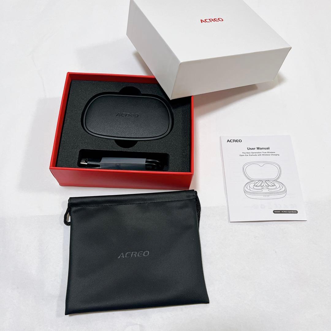 オープンイヤー ワイヤレスイヤホン ACREO OpenBuds マイク付き