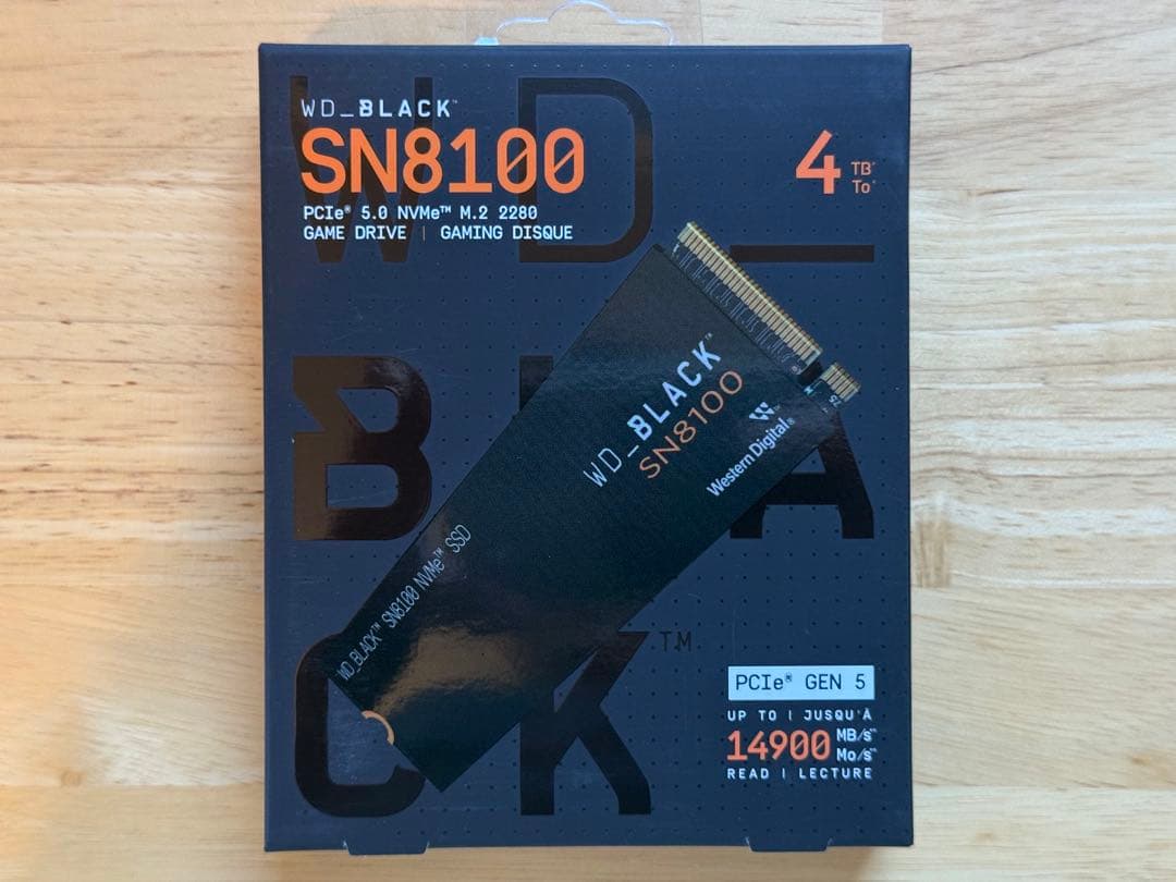 内蔵型SSD WD_BLACK SN8100 4TB SSD M.2 2280