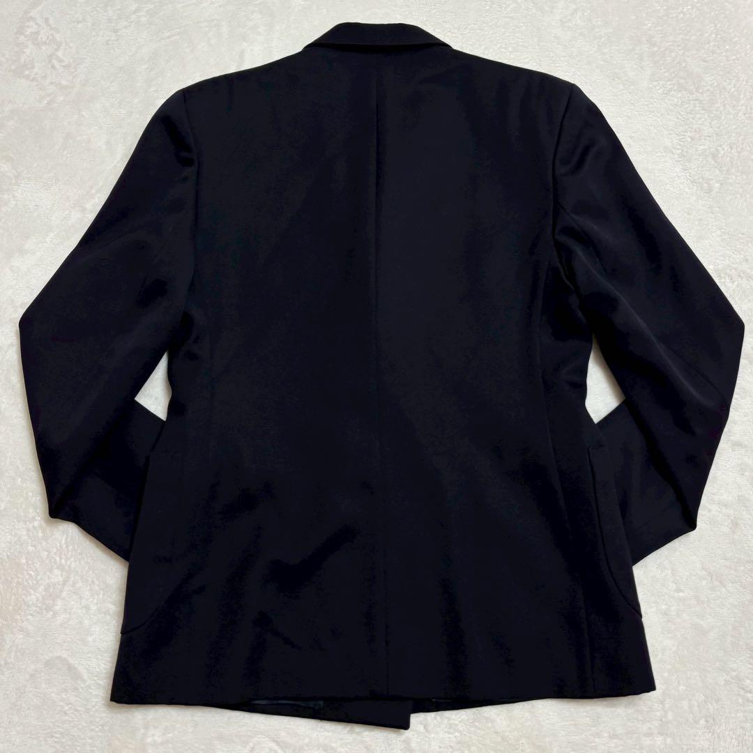 BURBERRY ダブル 紺ブレ 金ボタン テーラードジャケット エンブレム