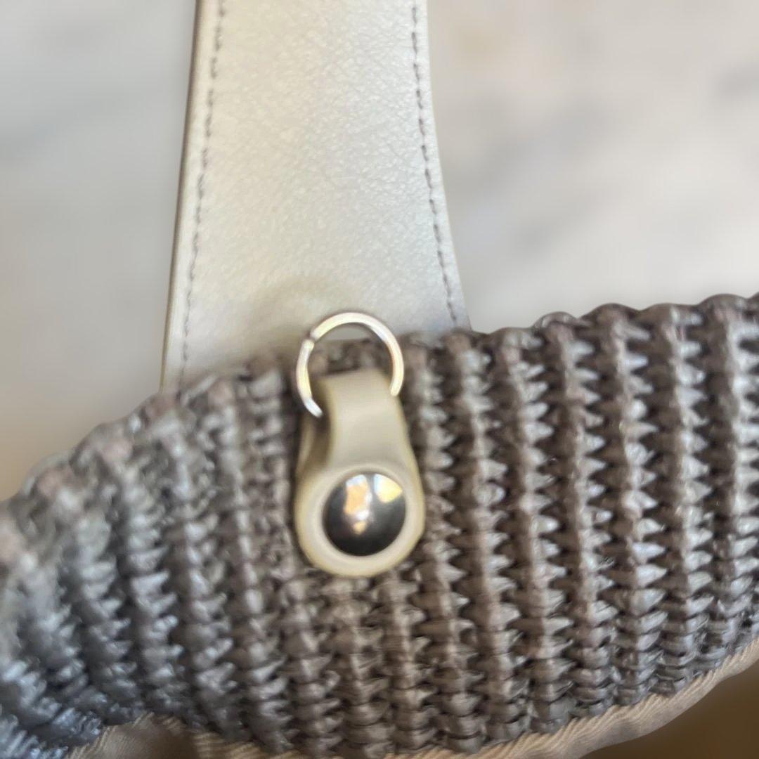 パ*ヤ様 MARCO MASI マルコマッシ巾着ショルダーバッグ ラフィア風×カ