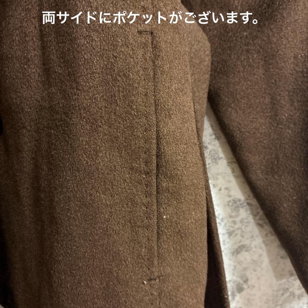 DECOSTER ヤク　ウールコート【9】ダークブラウン　高級　肌触り良い